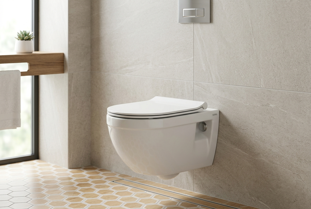 SEREL SMART 52 CM PUREWASH KANALSIZ ASMA KLOZET IRMAK YAVAŞ KAPAK DAHİL SM26ODS110H